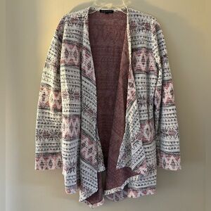 American Eagle Outfitters Aztec Open Face Cardigan - Medium